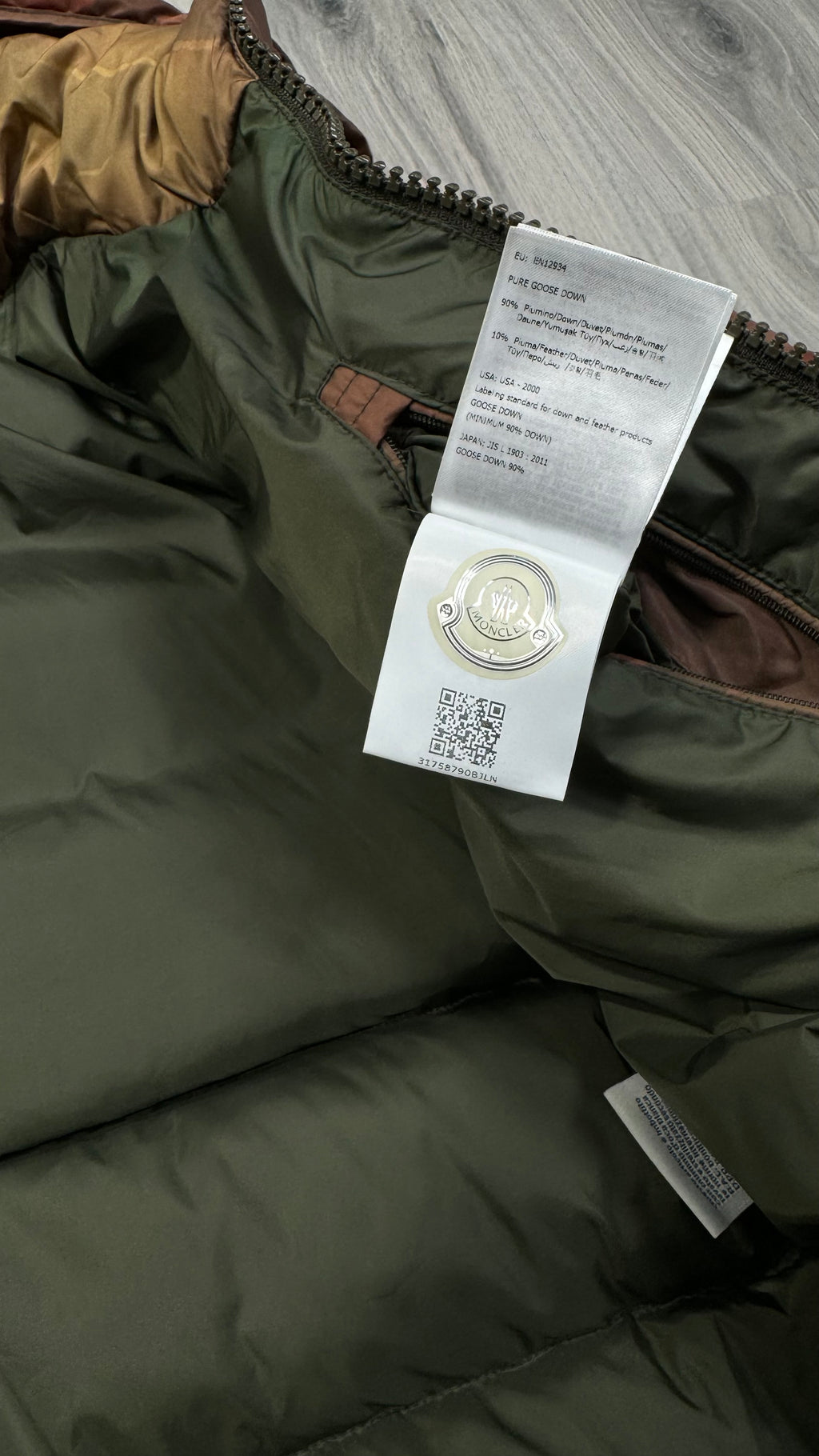 Moncler Tan / Organe Maya Short Down Jacket