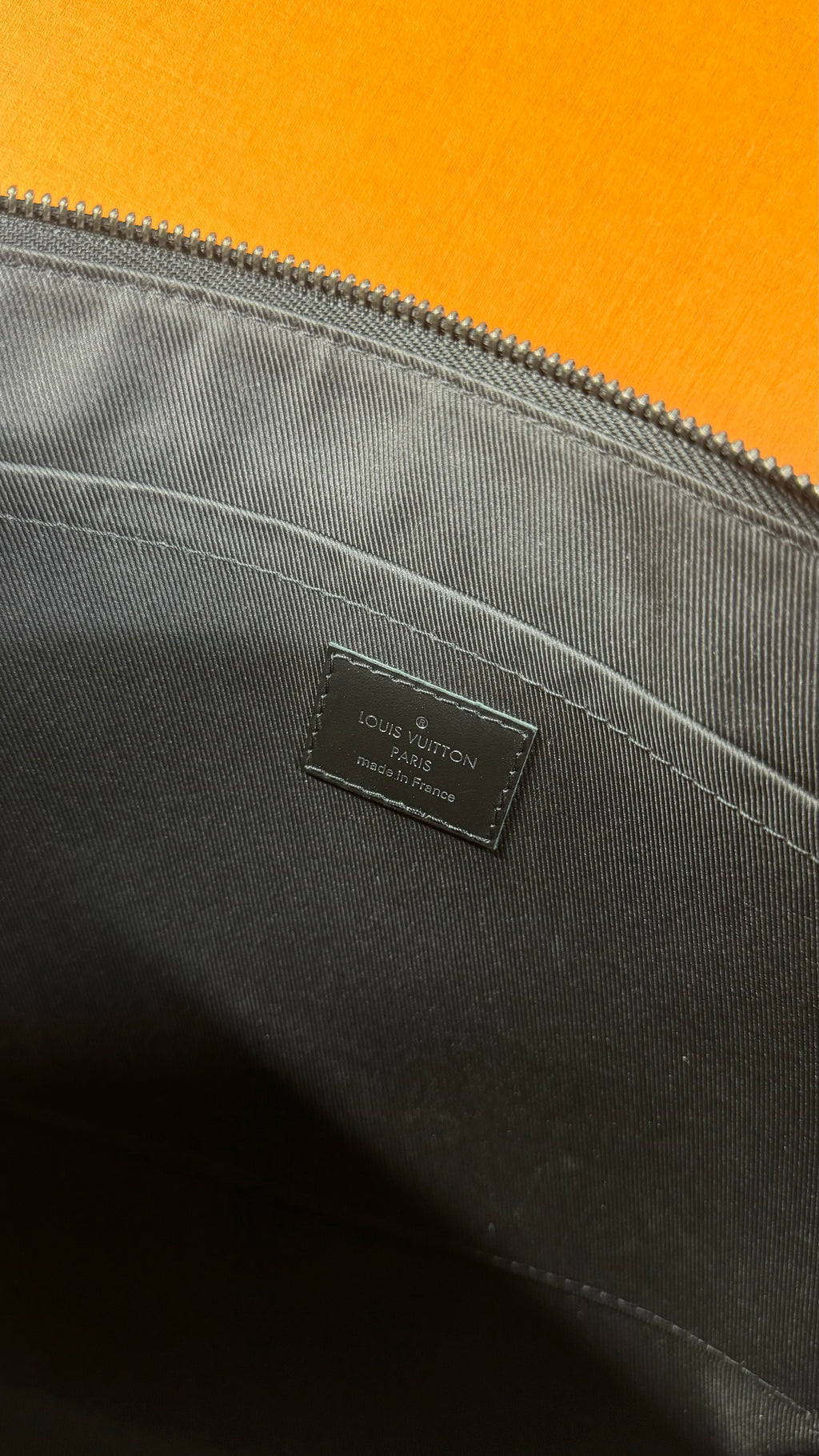 Louis Vuitton Black Monogram Clutch Bag / Small Laptop Case