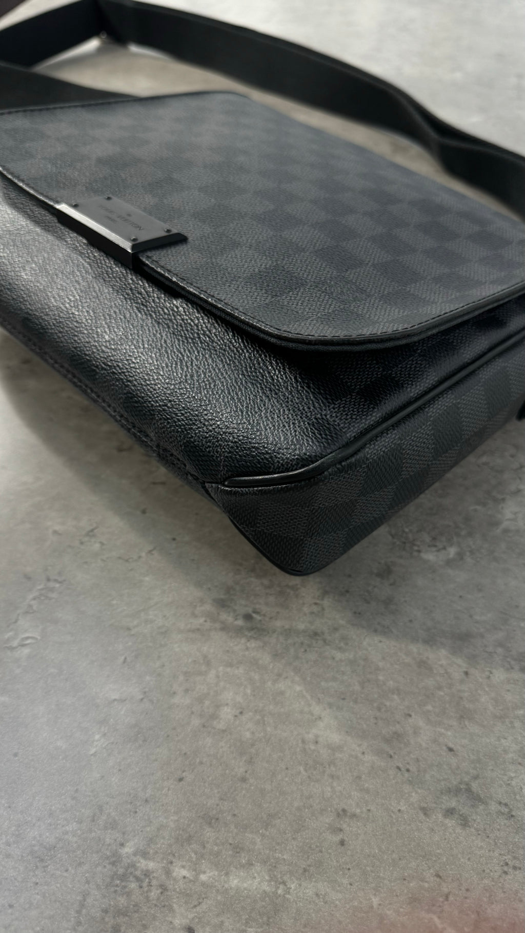 Louis Vuitton Black Damier PM messenger bag