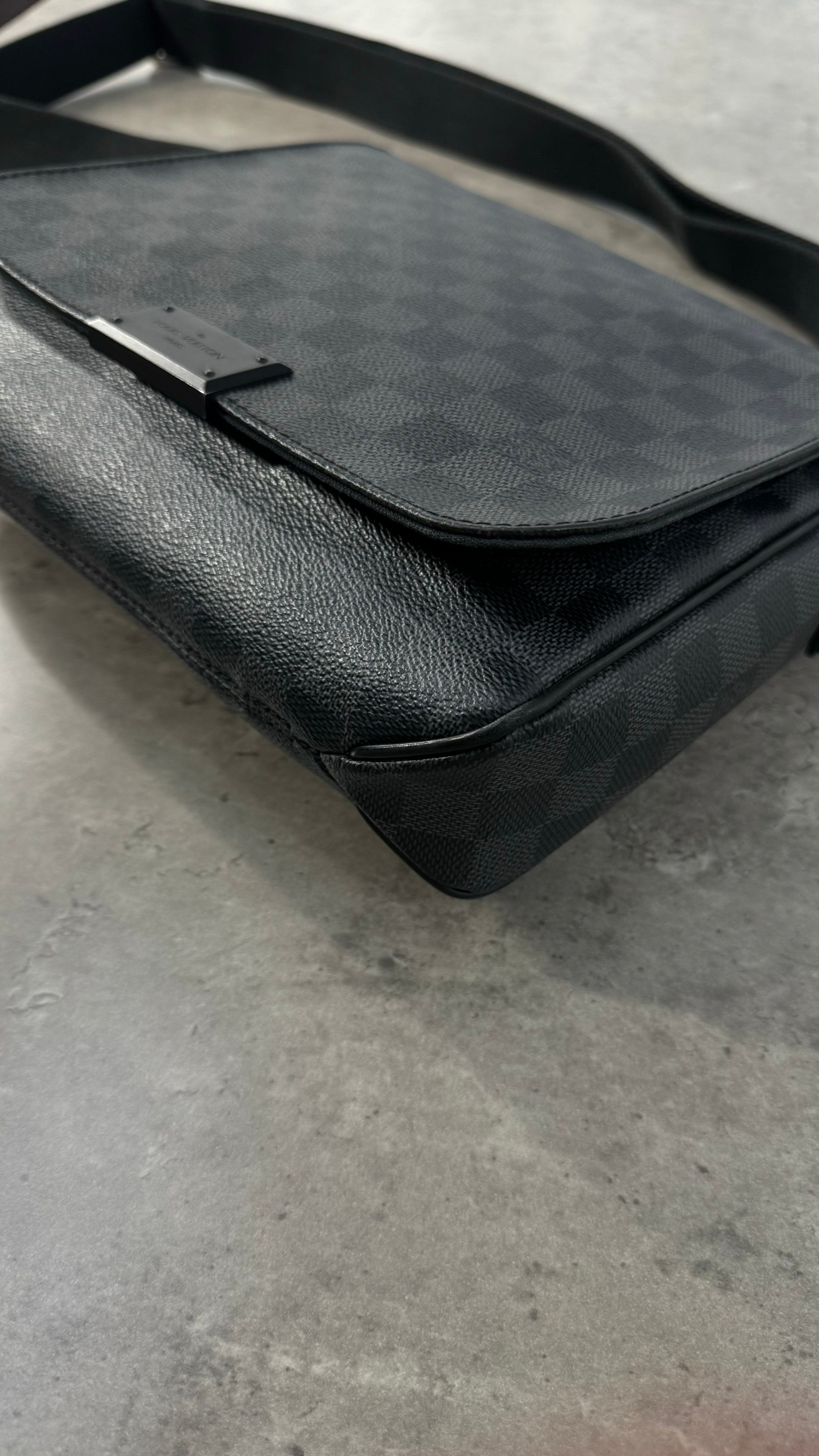 Louis Vuitton Black Damier PM messenger bag