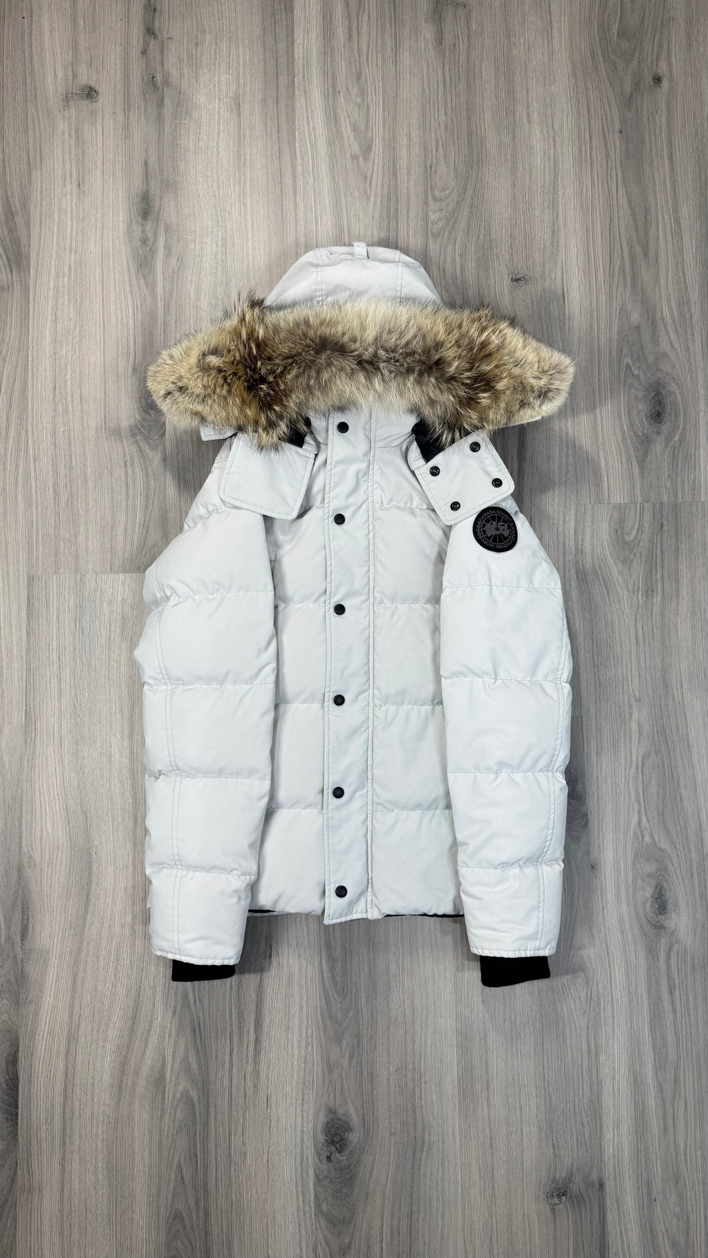 Canada Goose Silver-birch Black Badge Wyndham Parka