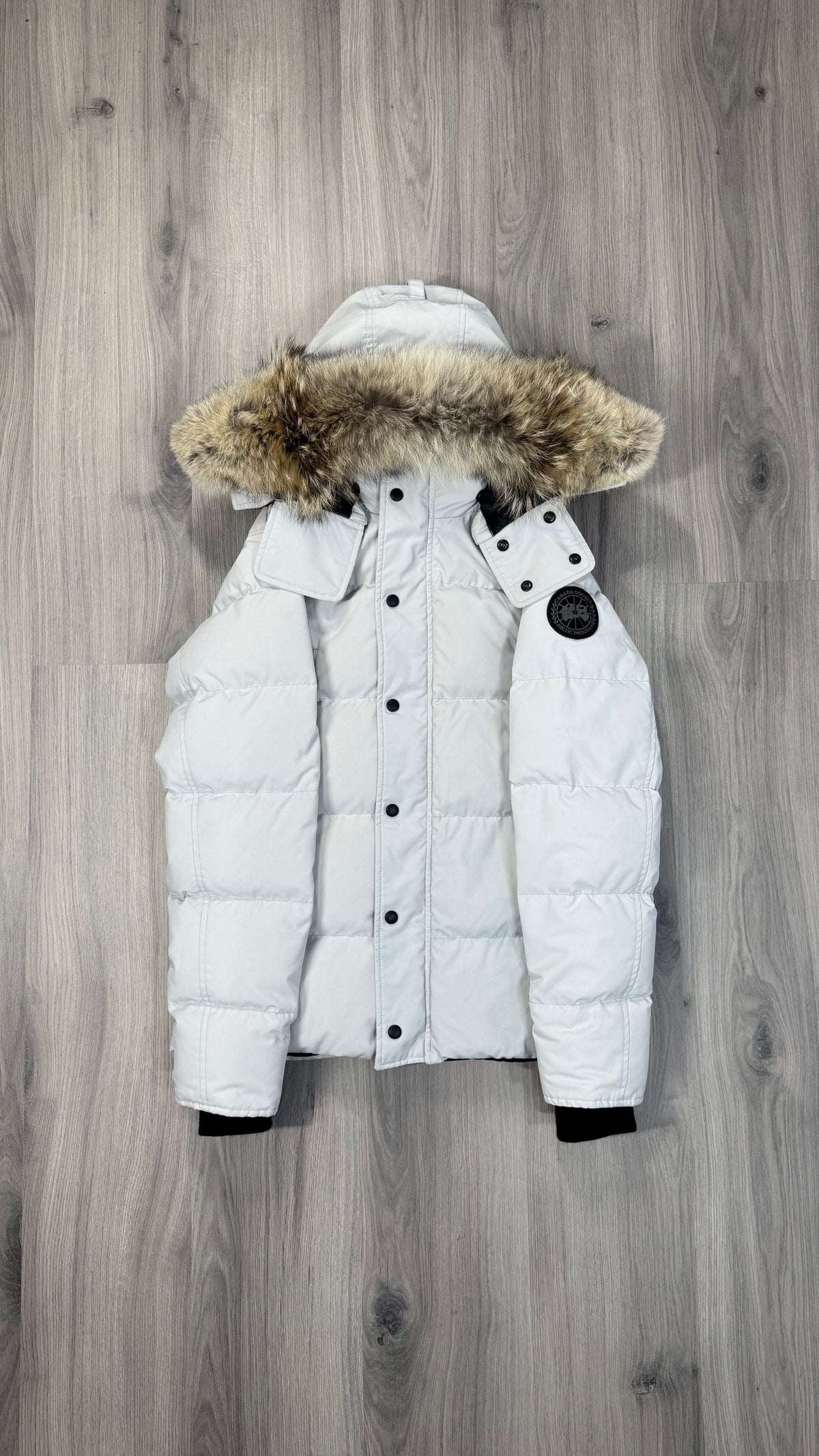 Canada Goose Silver-birch Black Badge Wyndham Parka