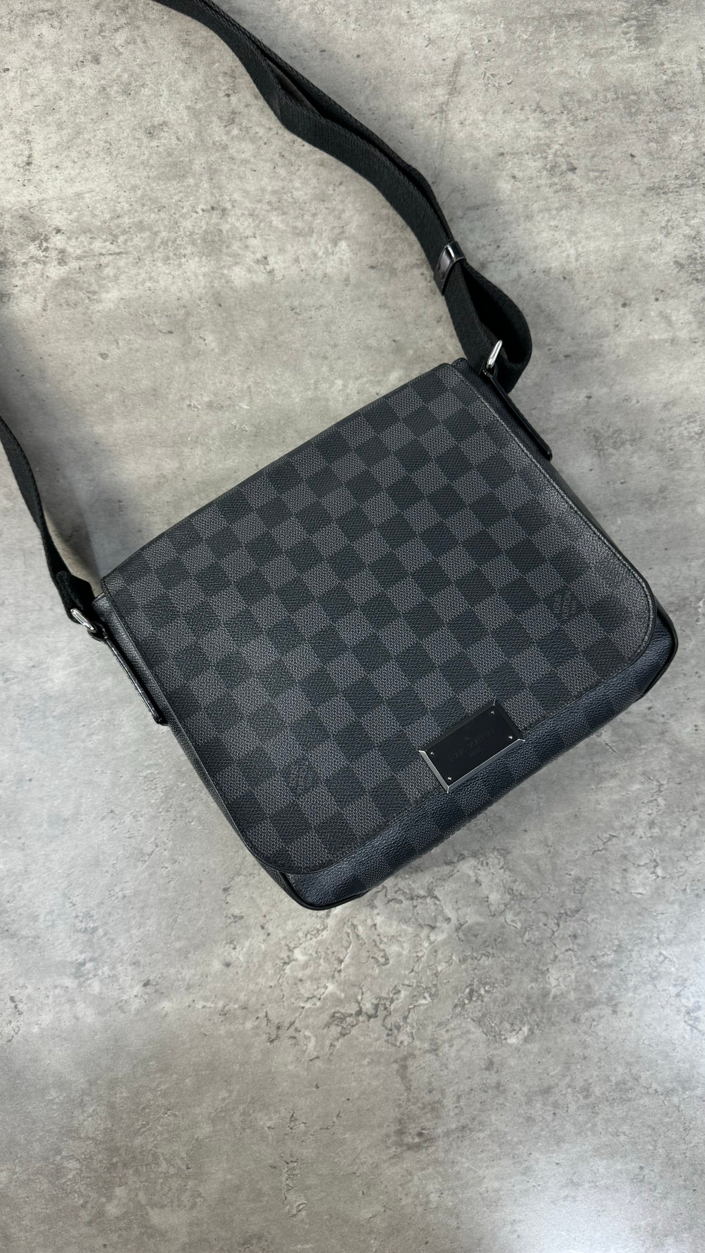 Louis Vuitton Black Damier PM messenger bag
