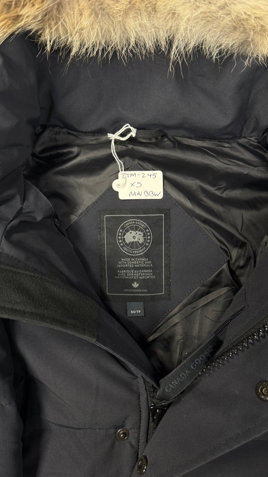 Canada Goose Marine Navy Black Badge Wyndham Parka