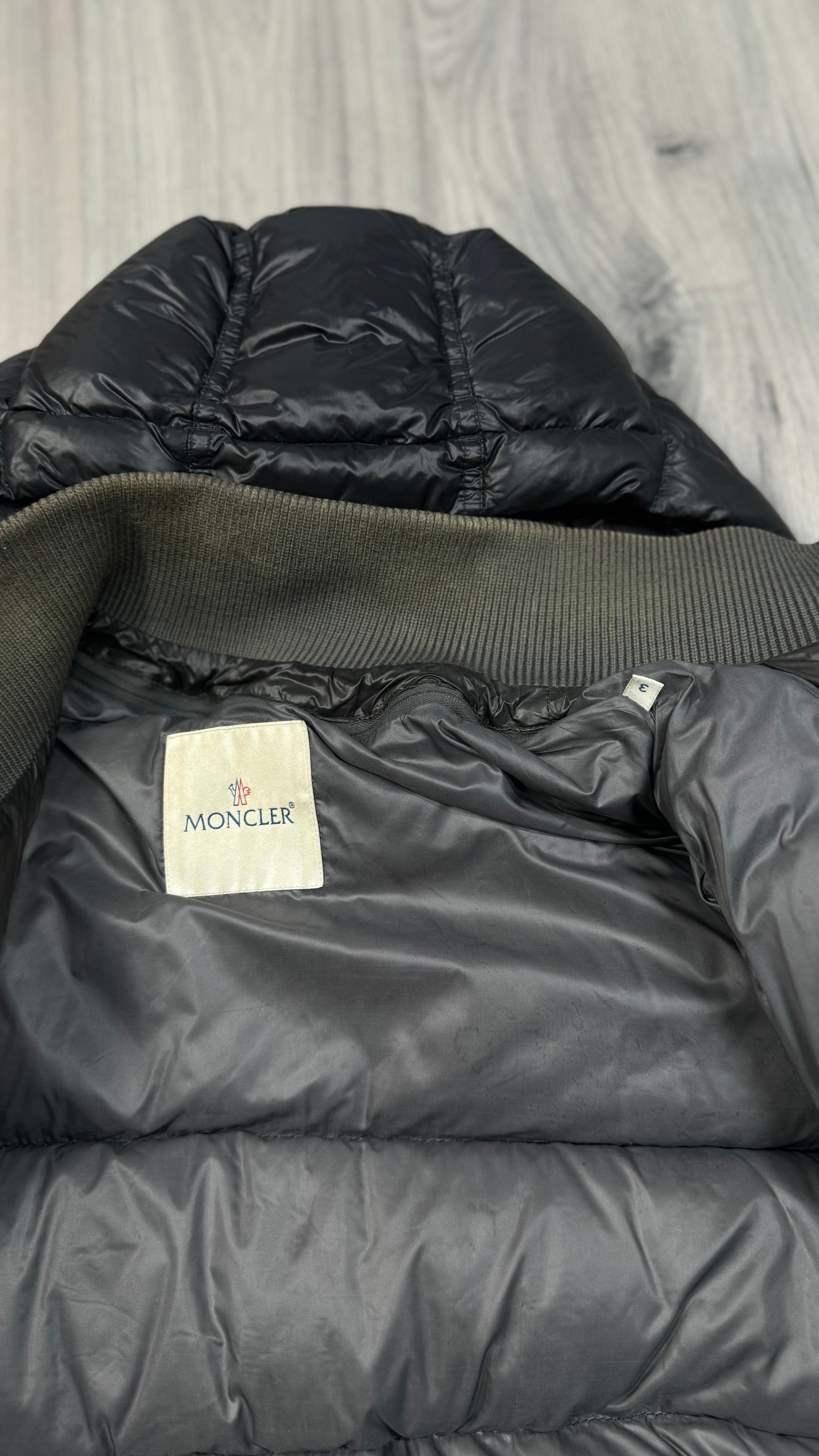 Moncler Black Zyn Short Down Jacket