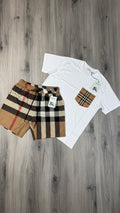 Burberry White Pocket T Set