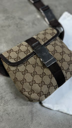 Gucci canvas belt bag