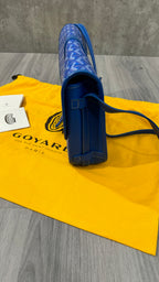 Goyard Goyardine Belvédère II Sky Blue MM messenger bag