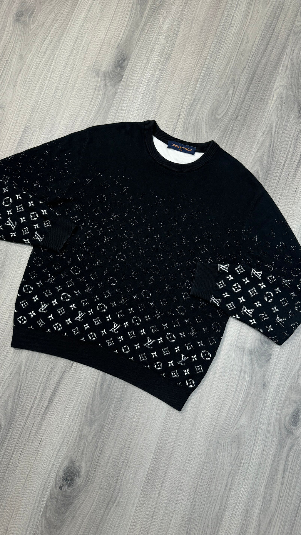 Louis Vuitton Black Gradient Sweatshirt