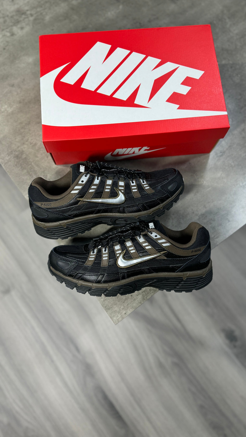 Nike P6000 Black and Dark Hazel