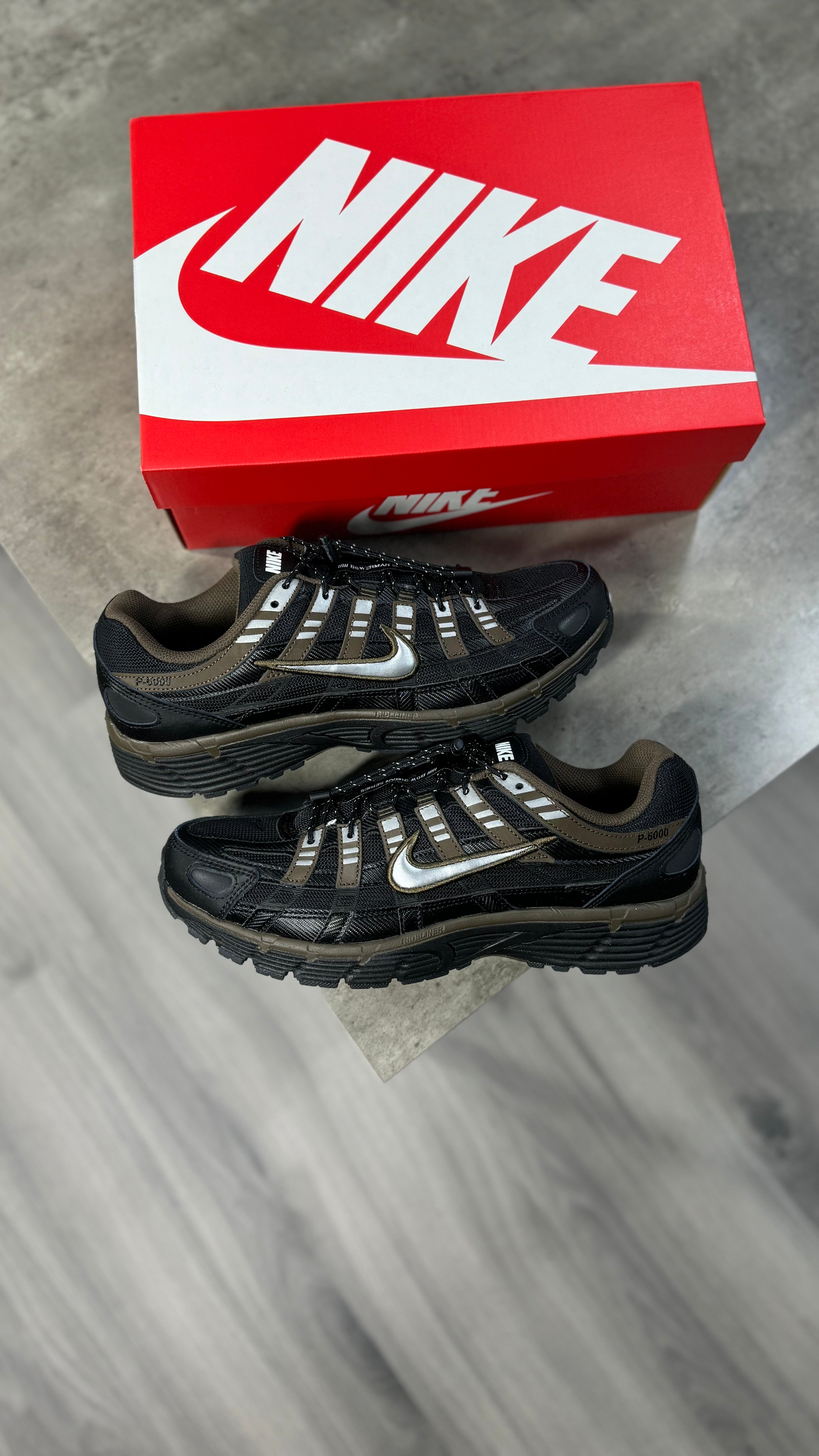 Nike P6000 Black and Dark Hazel