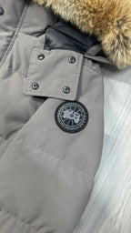 Canada Goose Coastal Grey Black Badge Wyndham Parka