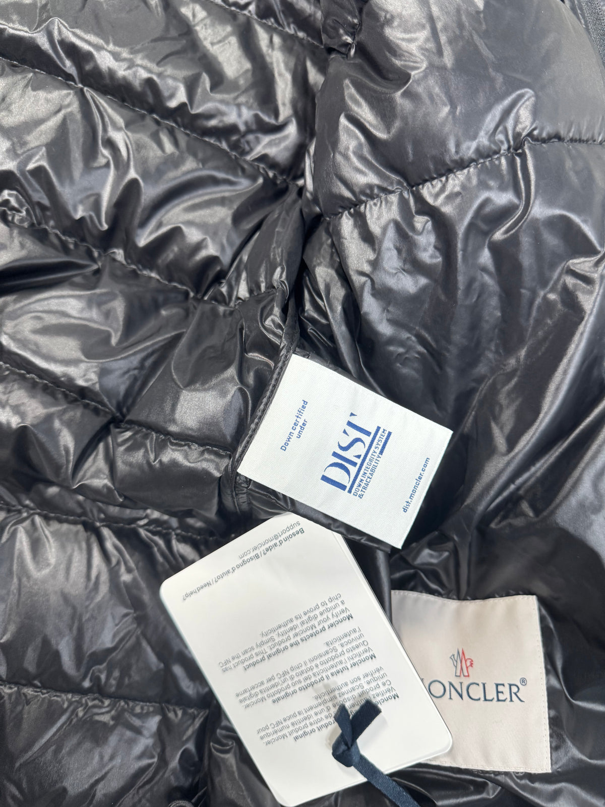 Moncler Black Gilere hooded down jacket