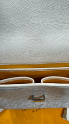 Goyard Belvedere PM Messenger Bag In White With Card Holder