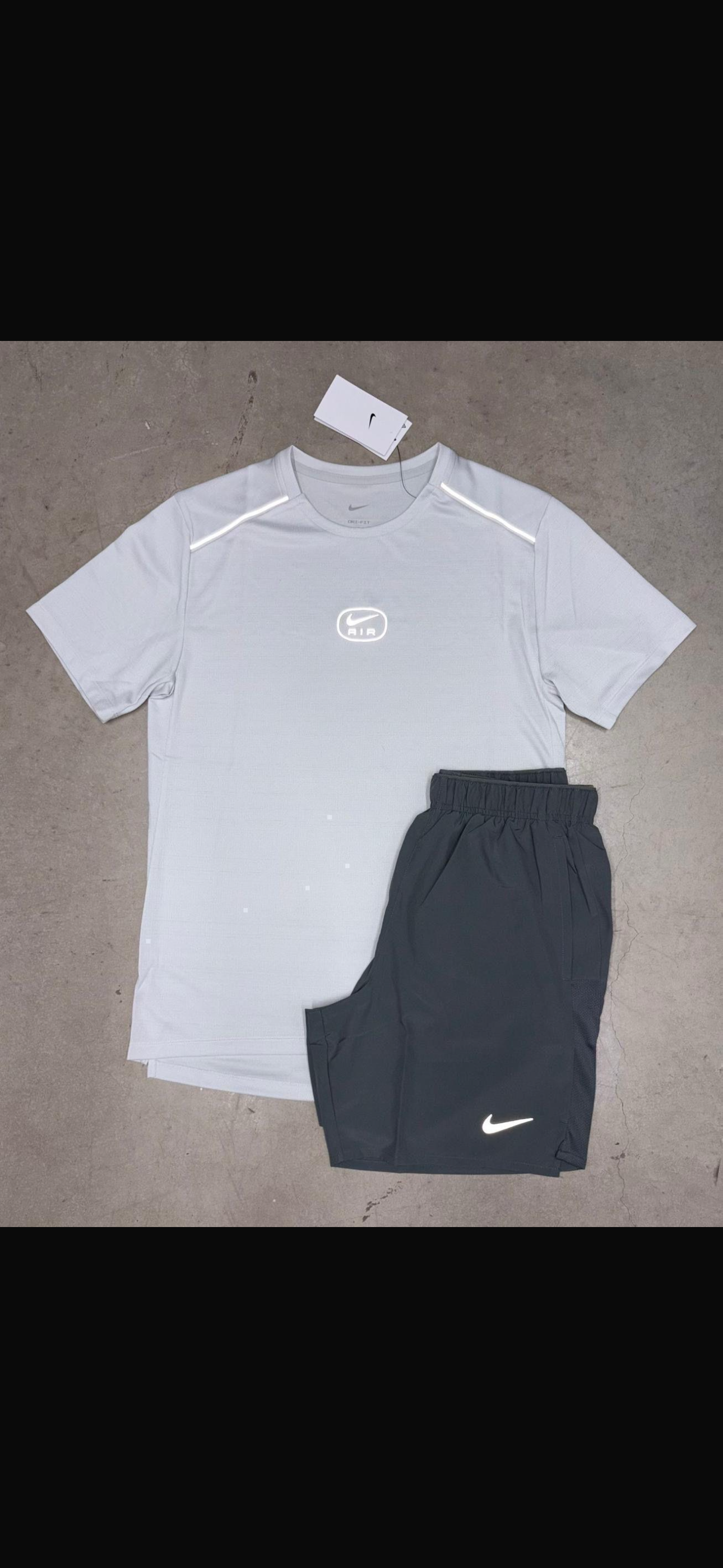 Nike Air Miler White T-shirt and shorts set