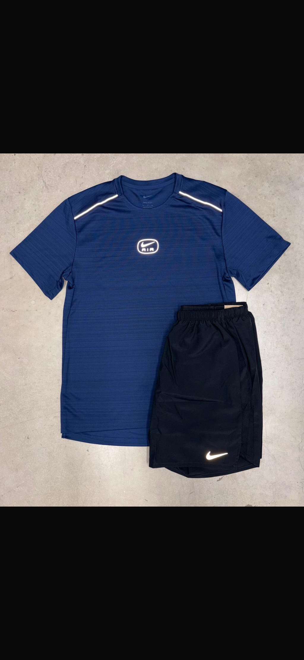 Nike Air Miler Navy T-shirt and Shorts set