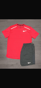 Nike Miler Hot Punch T-shirt and shorts set