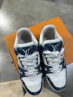 Louis Vuitton Blue Denim Trainers