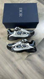 Dior B30 Blue Technical Mesh with Gray, White and Black Technical Fabric