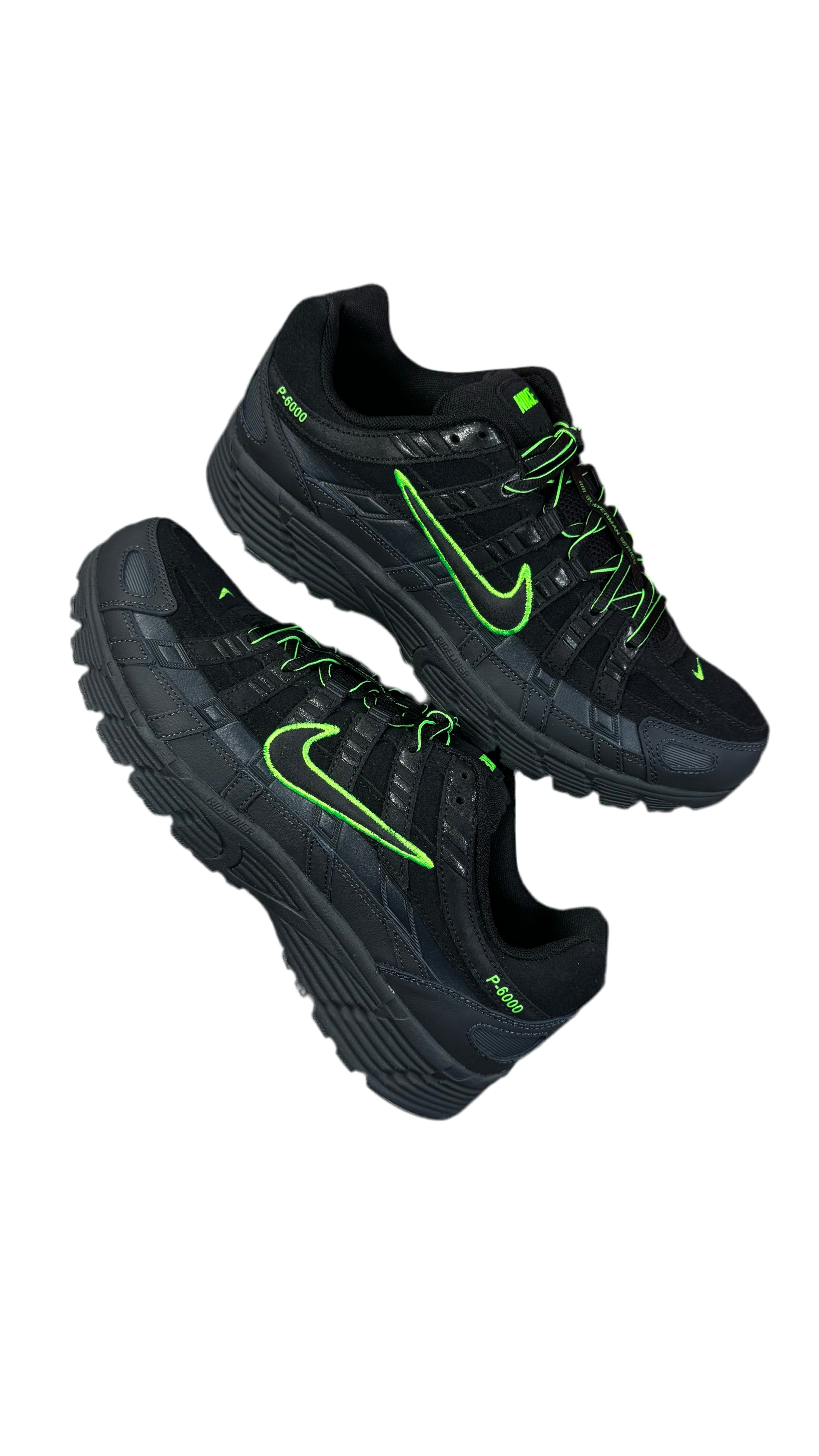 Nike P6000 Black and Green Strike