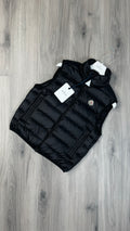 Moncler Black Rocoque Shell Down Gilet