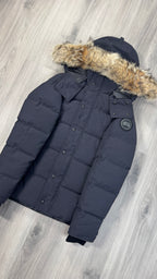 Canada Goose Marine Navy Black Badge Wyndham Parka
