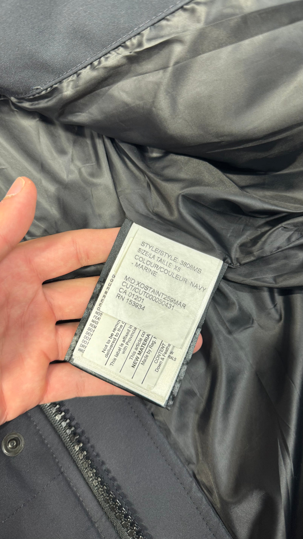 Canada Goose Marine Navy Black Badge Wyndham Parka