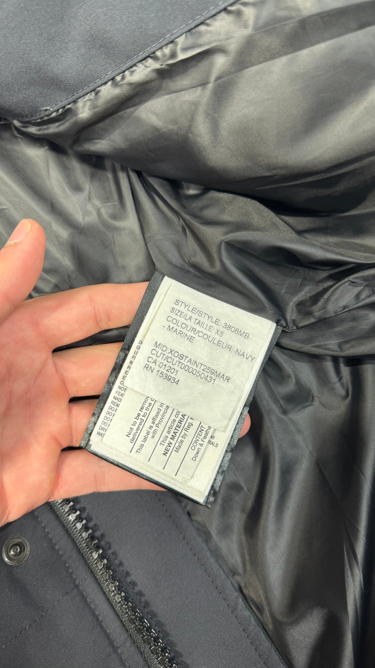 Canada Goose Marine Navy Black Badge Wyndham Parka