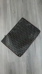 Goyard Senat Pouch MM In Black Canvas
