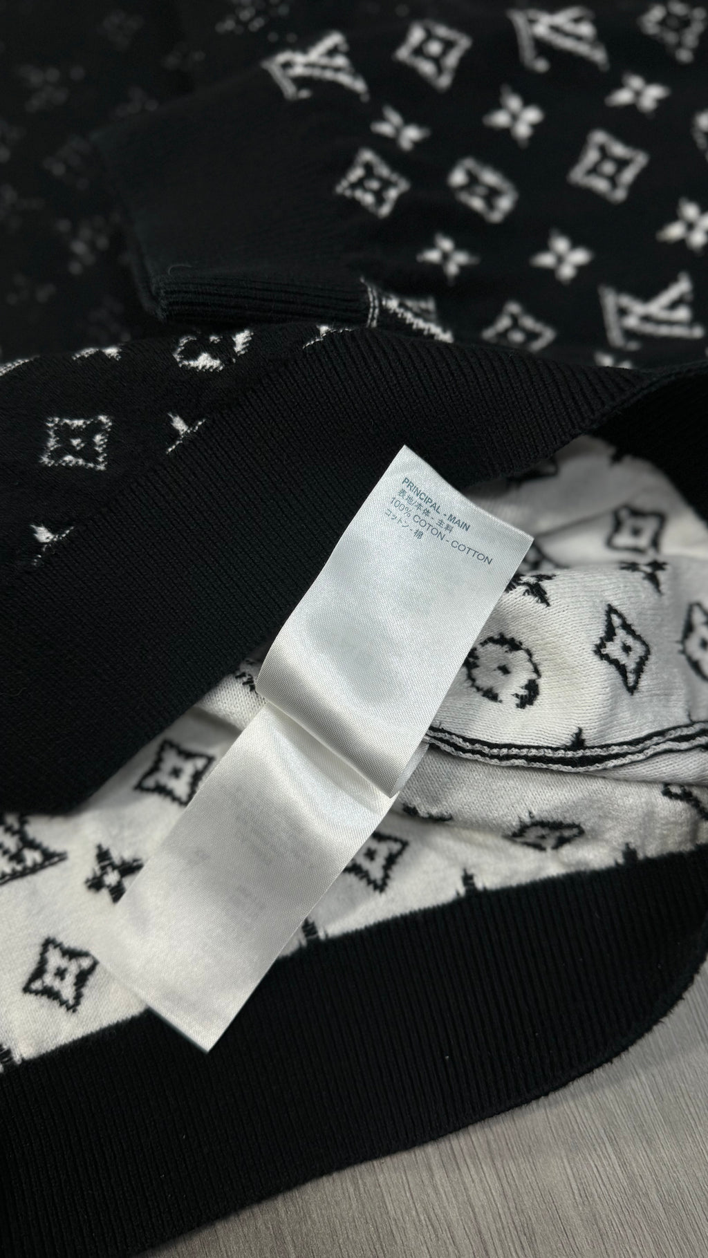 Louis Vuitton Black Gradient Sweatshirt