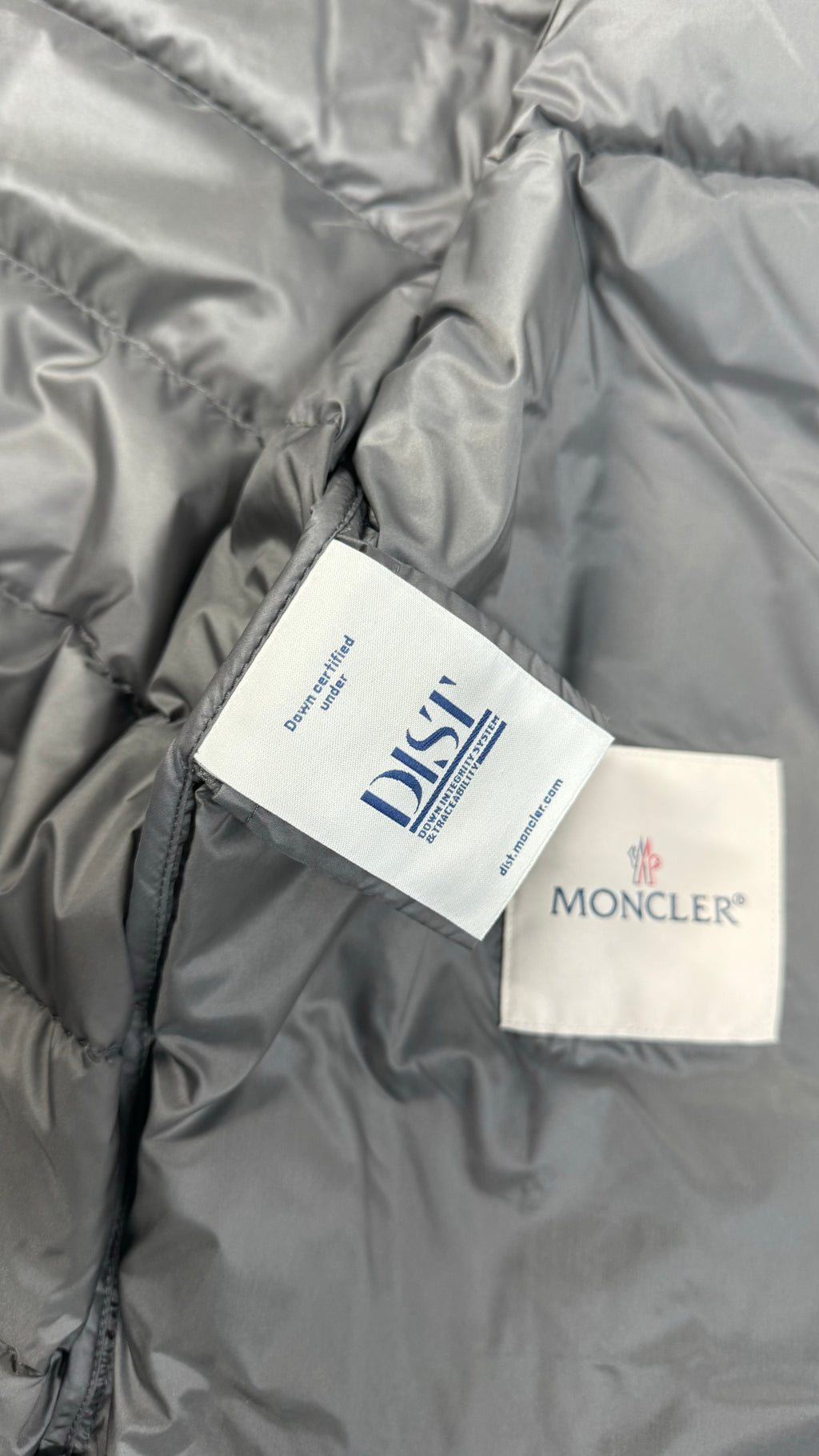 Moncler Barthe Grey Short Down Gilet