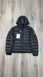 Moncler Black Gilere hooded down jacket