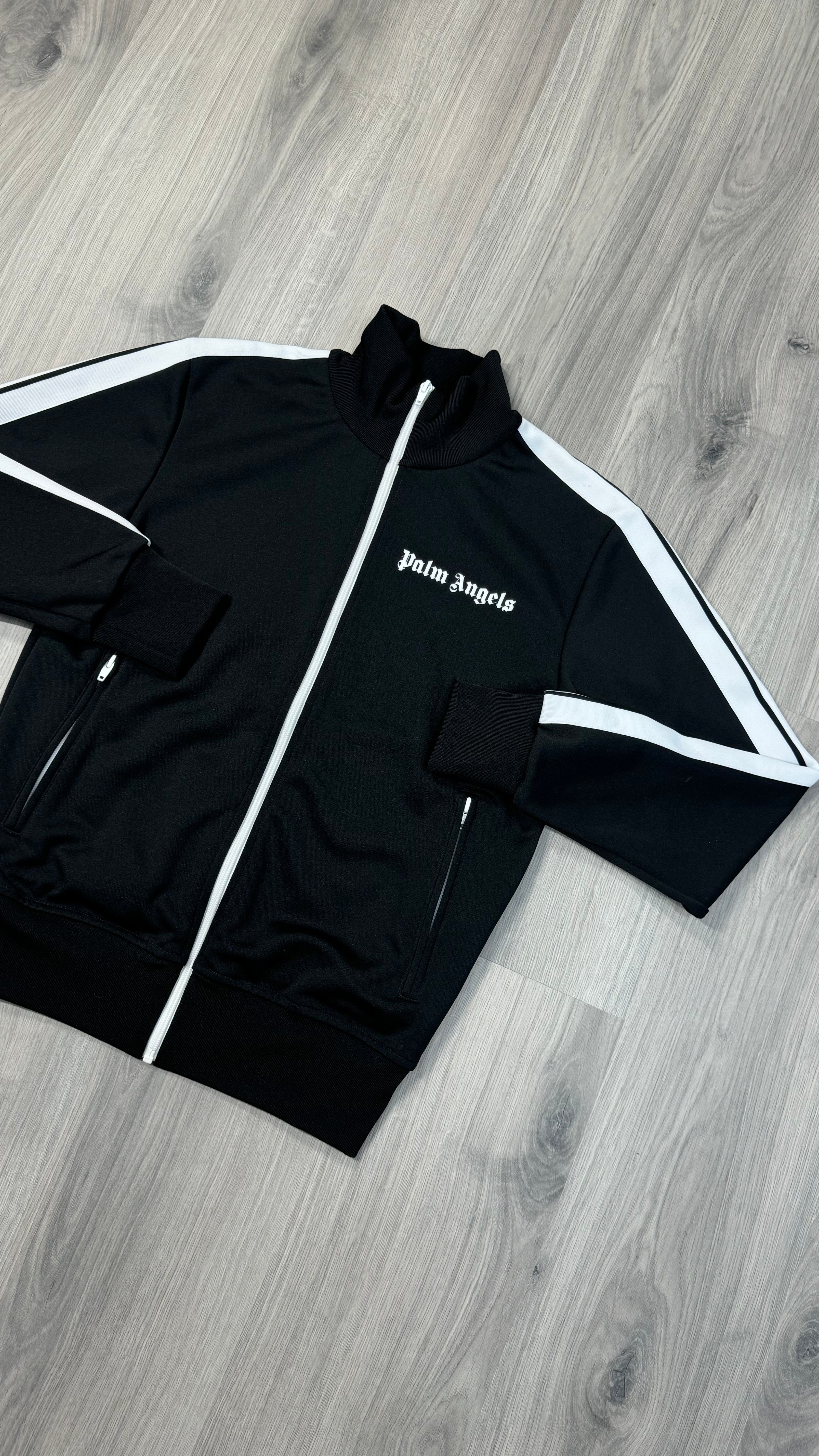Palm Angles Black and White Track Jacket