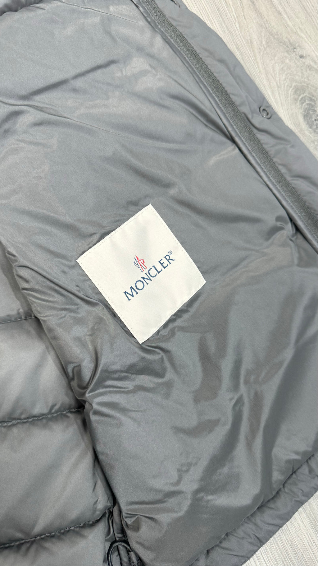 Moncler Barthe Grey Short Down Gilet