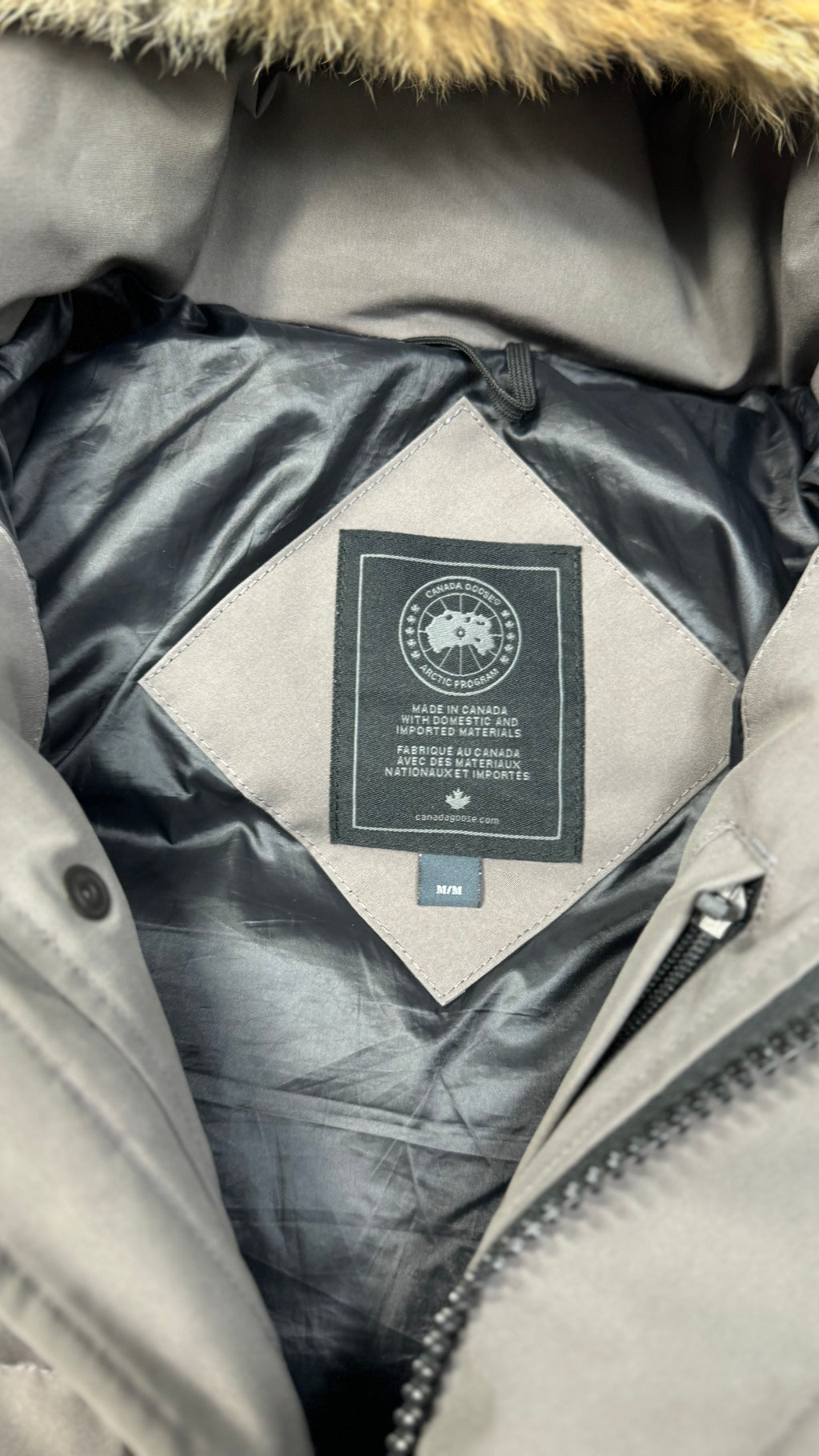 Canada Goose Coastal Grey Black Badge Wyndham Parka