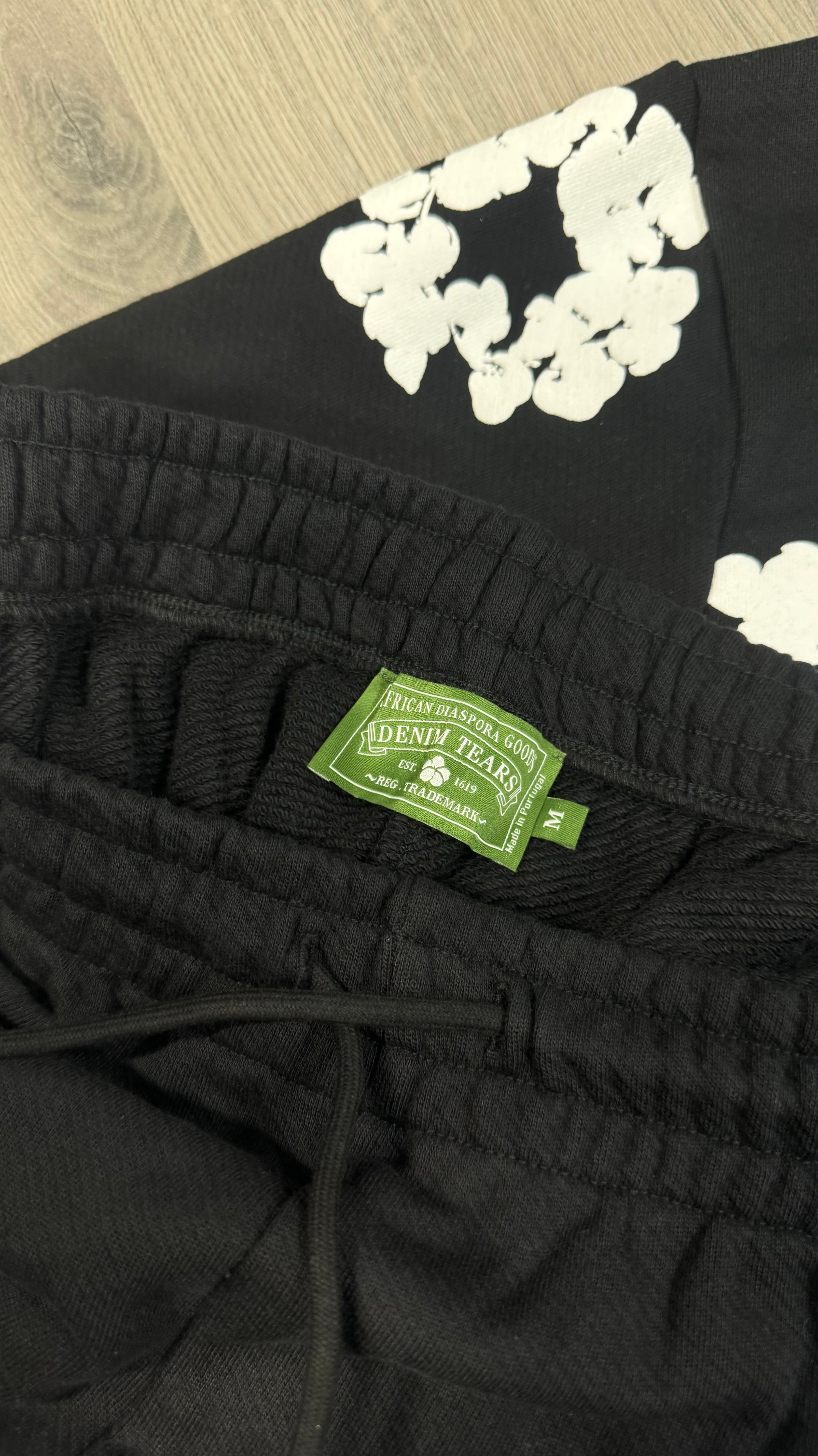 Denim Tears Black and White Tracksuit