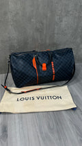 Louis Vuitton Damier Cobalt Race Keepall Bandoulière 55