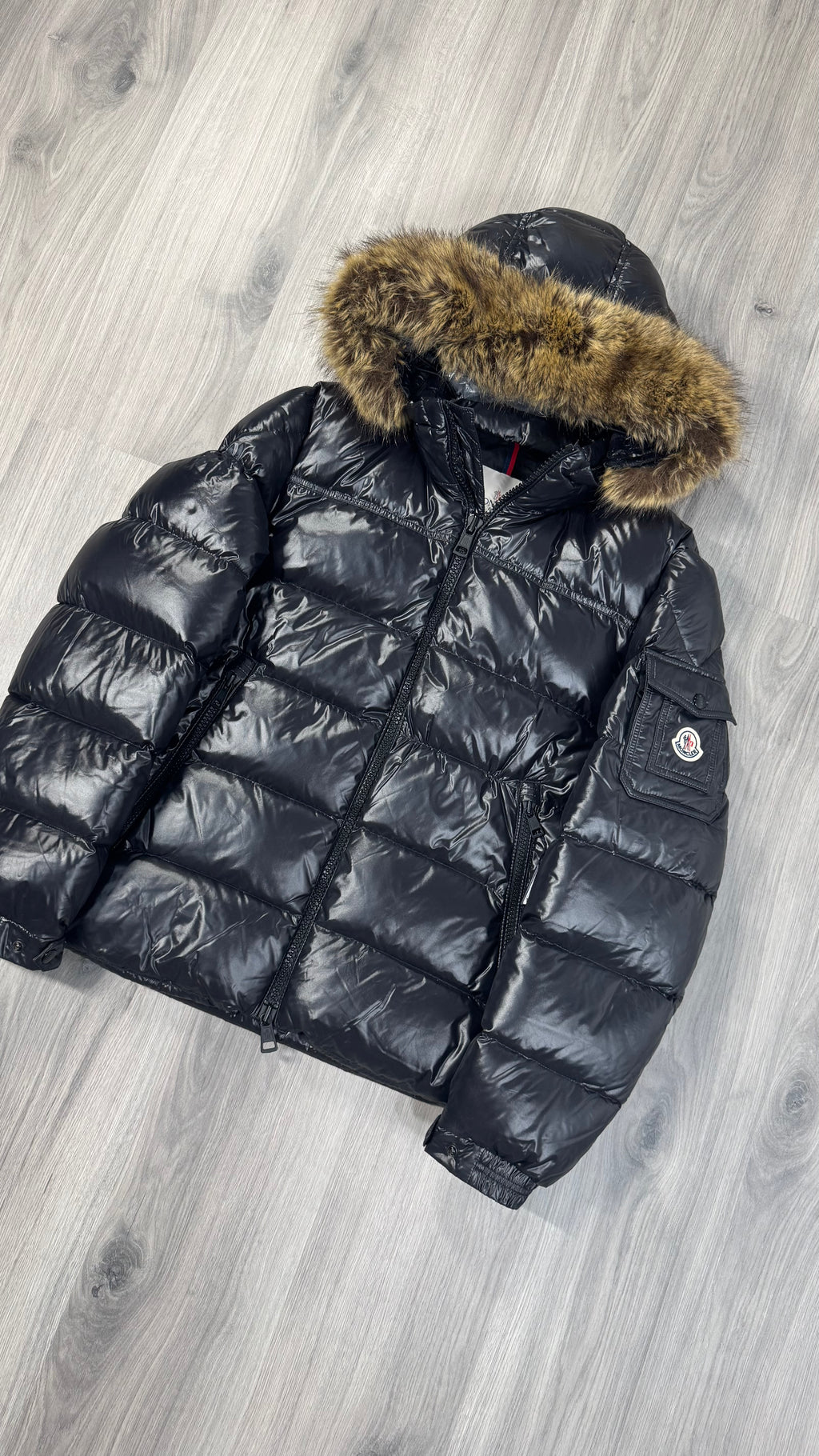Moncler Black Morel With Fur