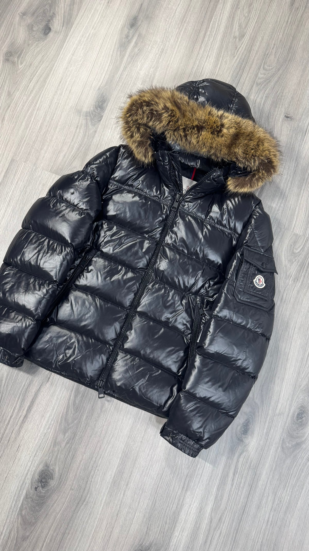 Moncler Black Morel With Fur