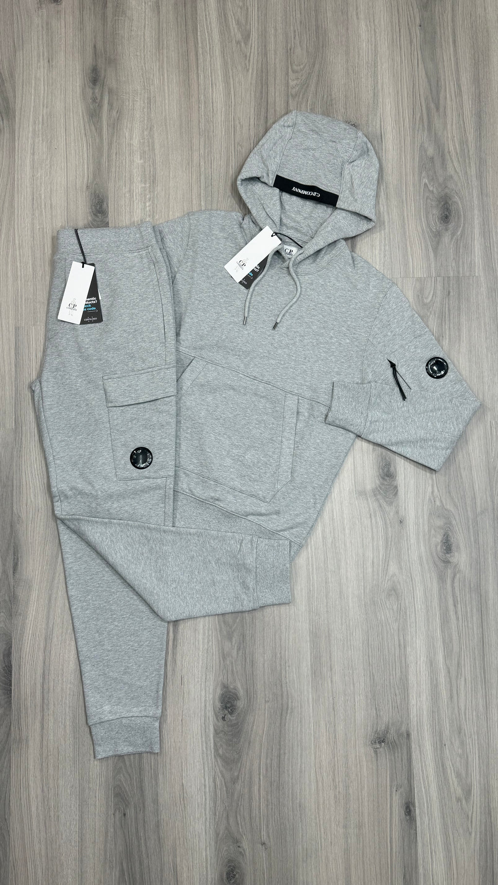 CP Company Grey Hoodie Tracksuit
