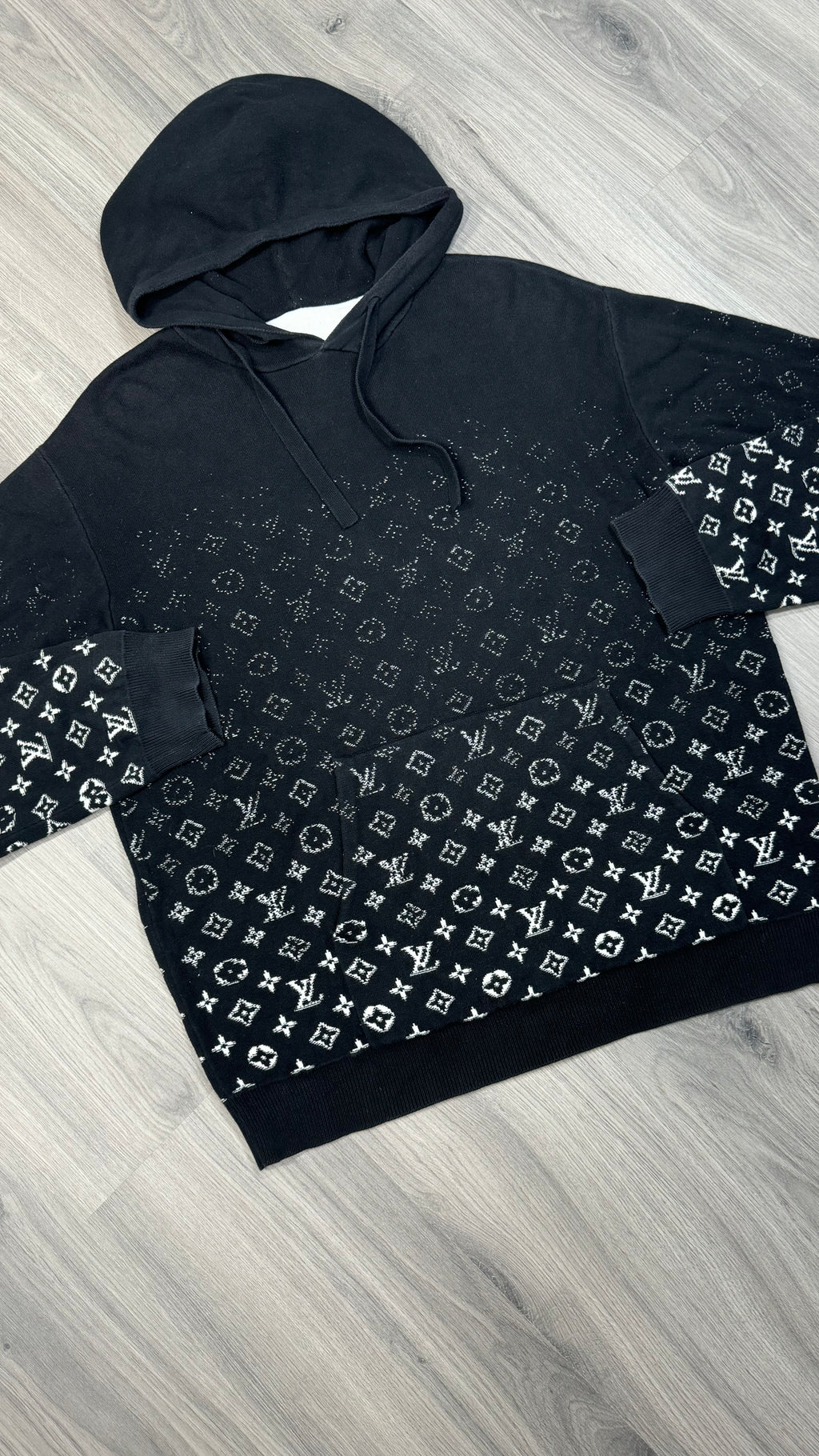 Louis Vuitton Black Gradient Hoodie