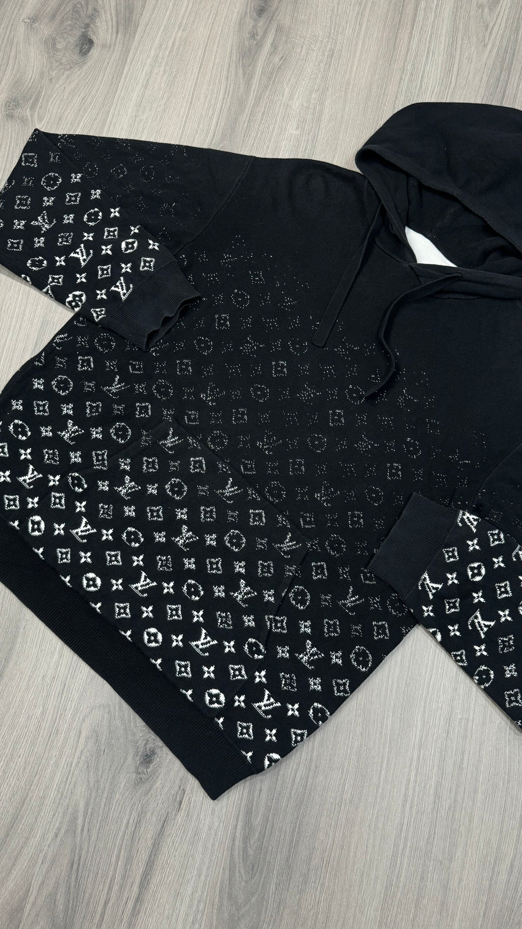 Louis Vuitton Black Gradient Hoodie