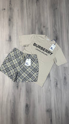 Burberry Light Grey / Beige Set