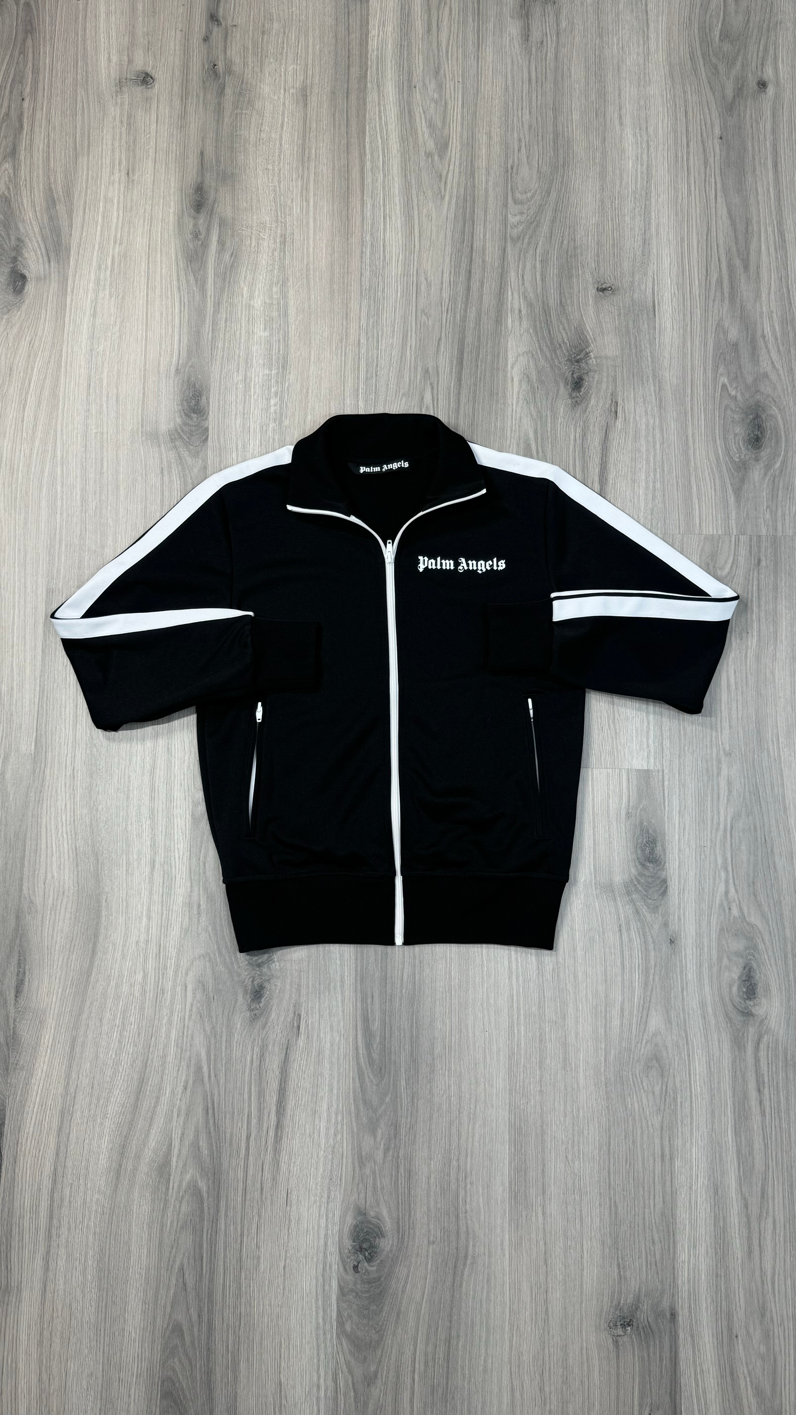 Palm Angles Black and White Track Jacket