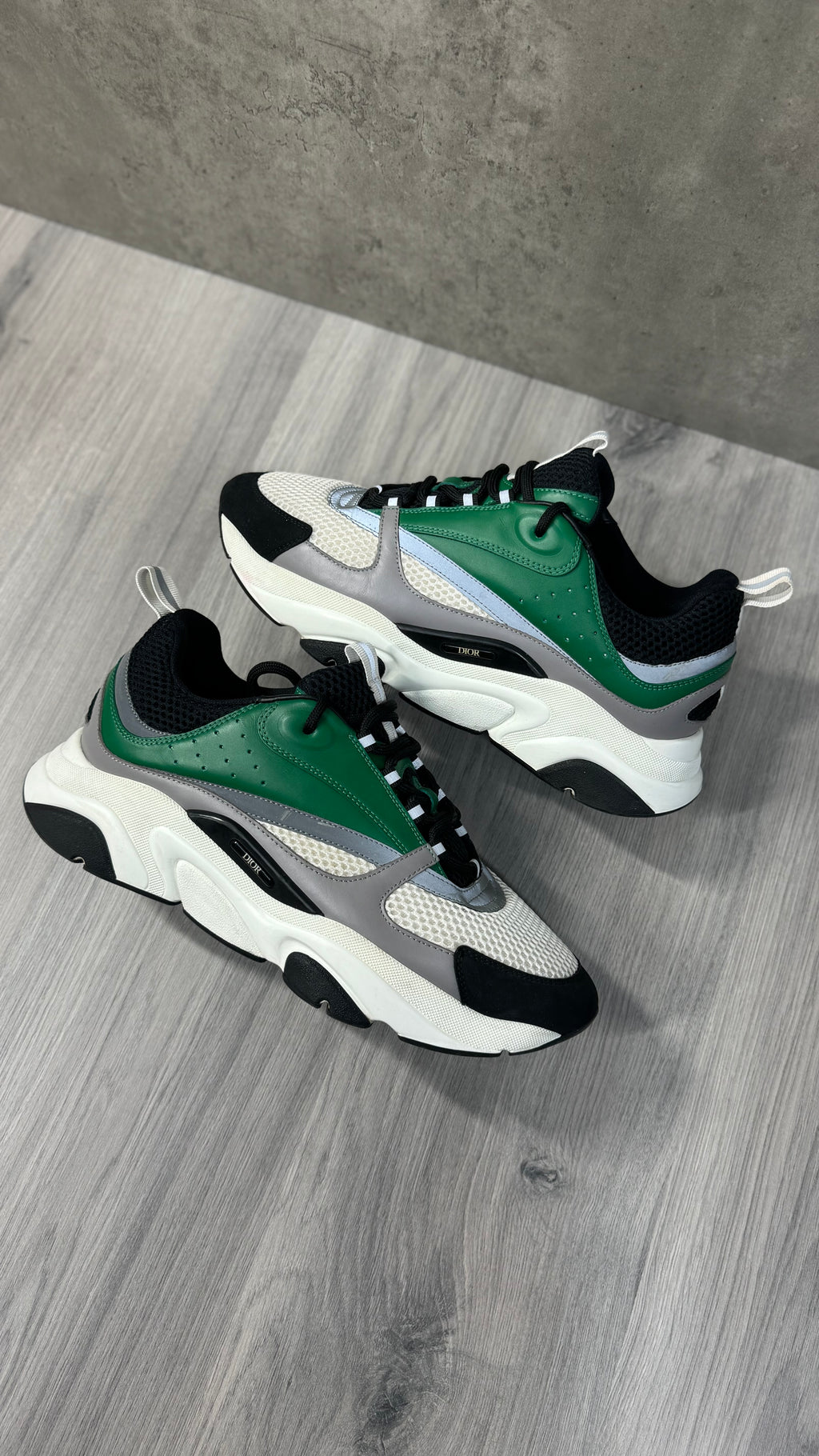 Dior B22s Green and White