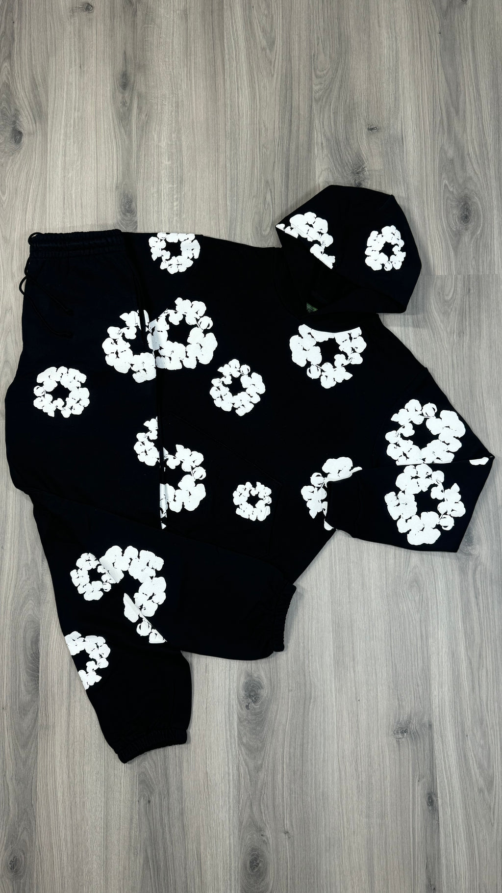Denim Tears Black and White Tracksuit