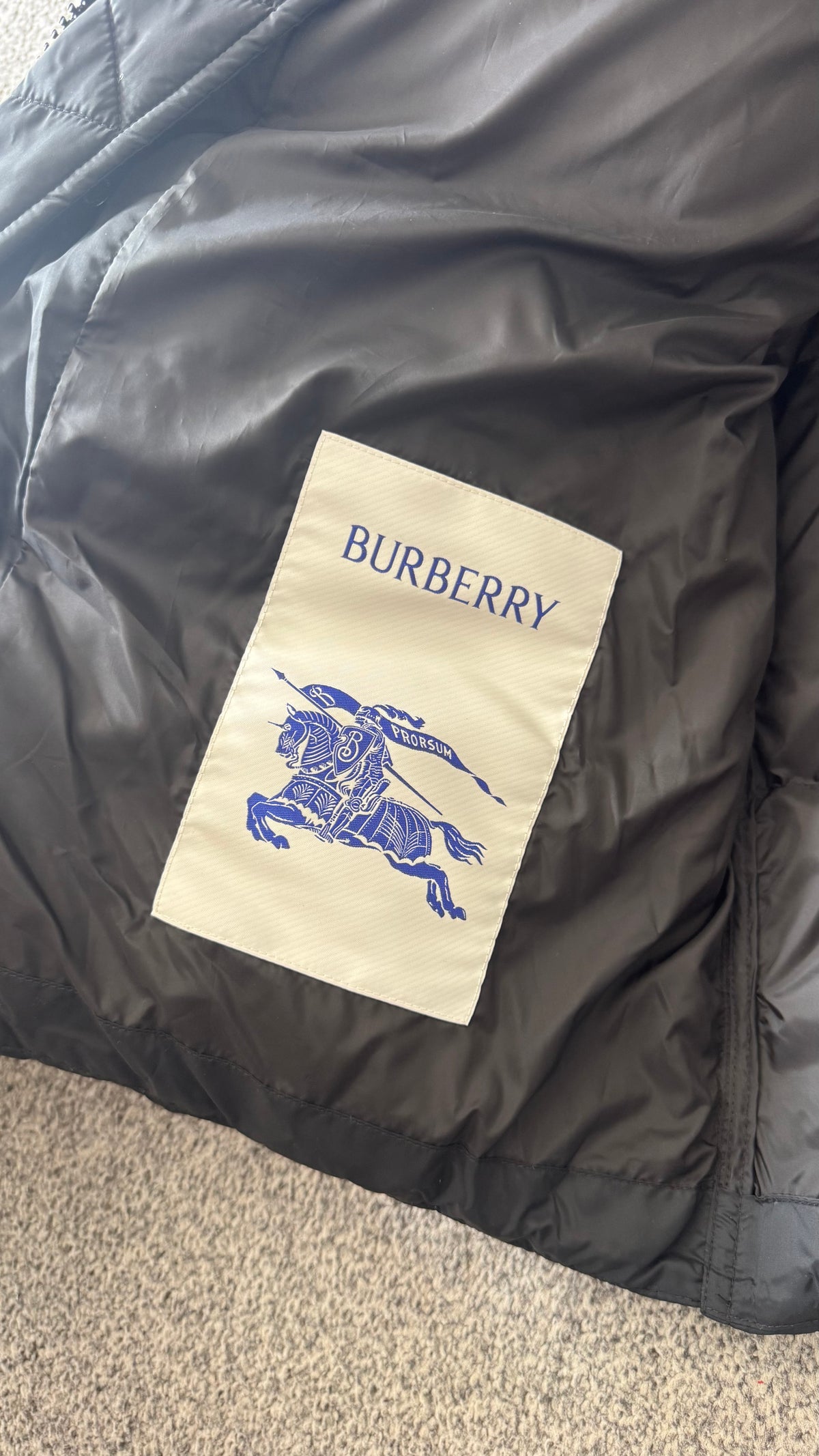Burberry Black Halsby Puffer Jacket