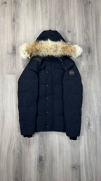 Canada Goose Marine Navy Black Badge Wyndham Parka