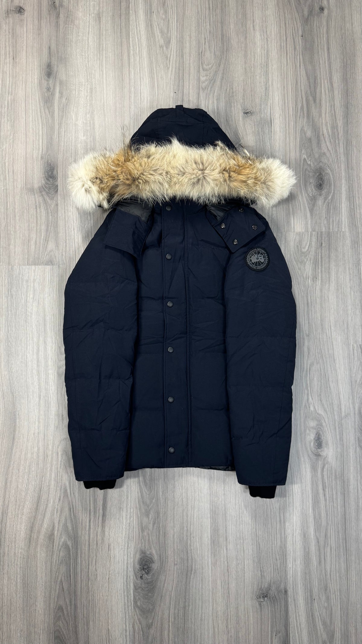 Canada Goose Marine Navy Black Badge Wyndham Parka