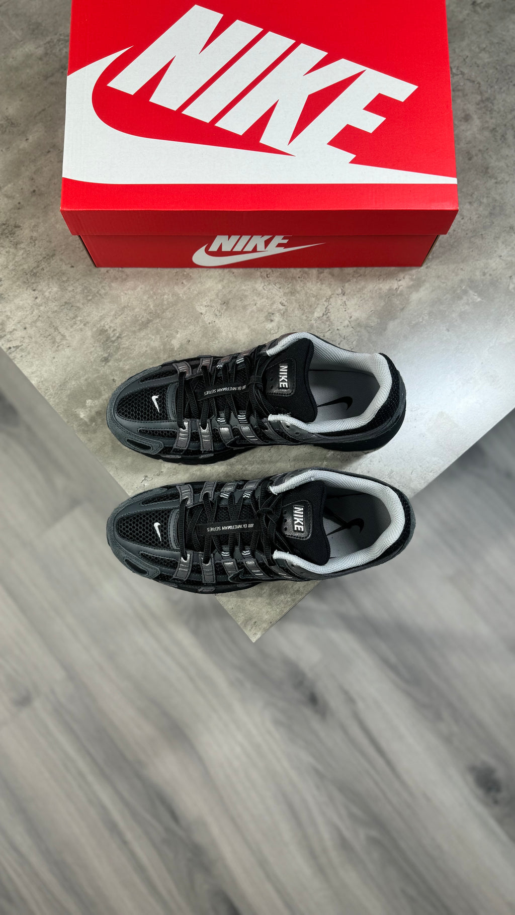 Nike P6000 Anthracite Black Chrome Metallic Silver